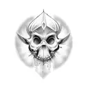 psalm 23 gothic tattoo design idea