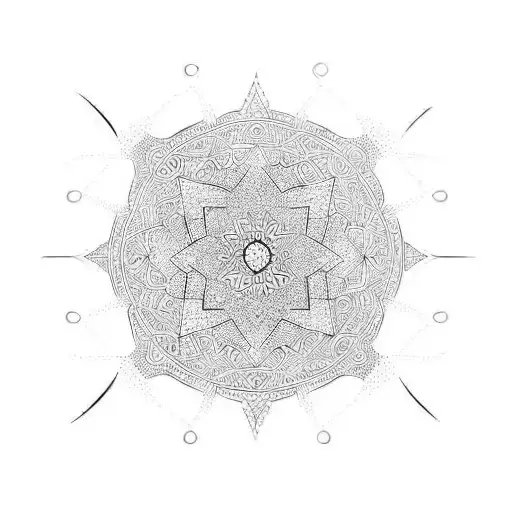 arabic culture alchemy tattoo design idea