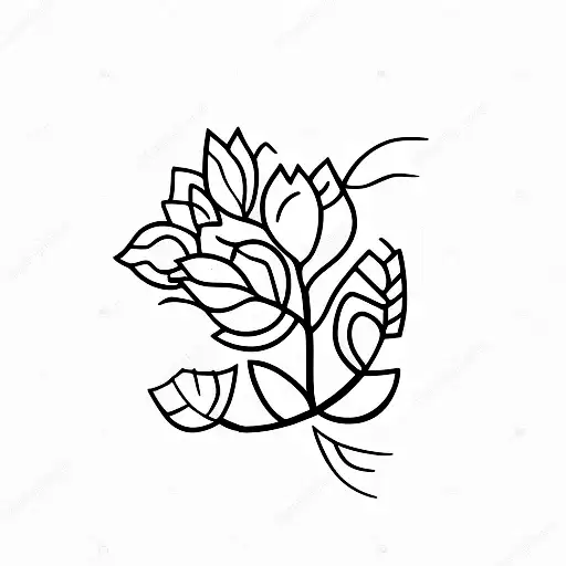 gooseberry growing near river tattoo design idea