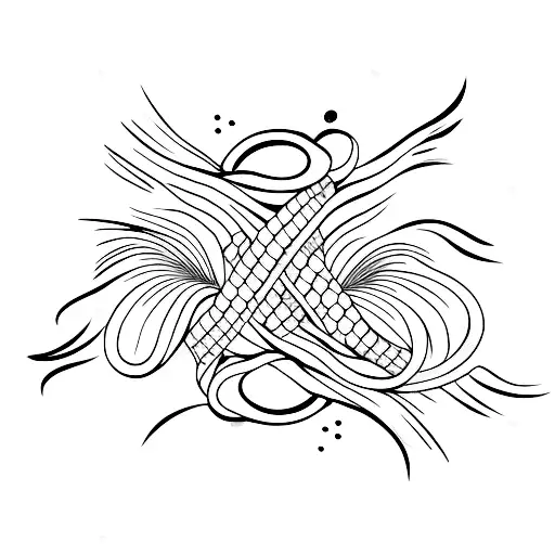 river bend tattoo design idea