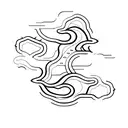 river meander tattoo design idea