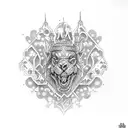 Disney castle tattoo design idea