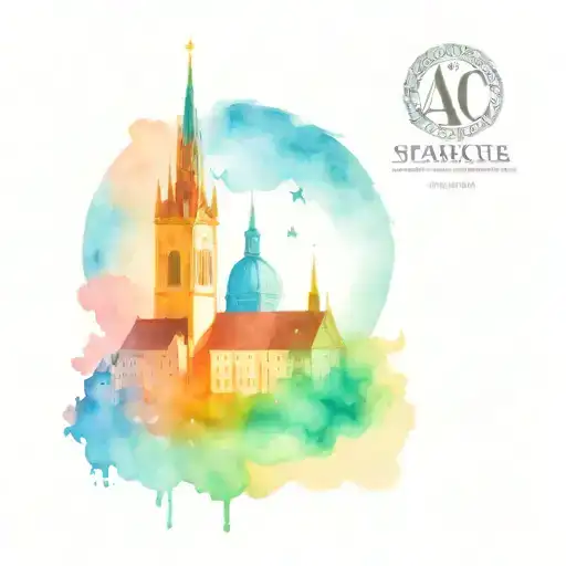 Ac Sparta Prague Castle intertwined tattoo design idea