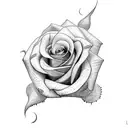 write name Ricardo with roses tattoo design idea