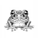 JAPANESE FROG tattoo design idea