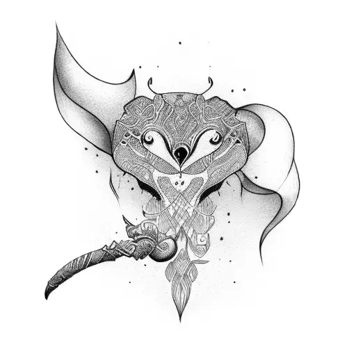 what if on a boomerang  tattoo design idea