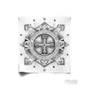 banner Cross  tattoo design idea