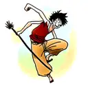 monkey d luffy tattoo design idea