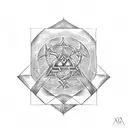 Valknut Symbol,yggdrasil,Vegvisir,Huginn and Muninn,Viking Axe tattoo design idea