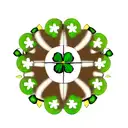 five leaf clover tattoo design idea