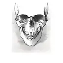 skull hand tattoo design idea