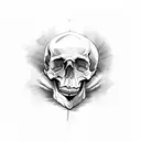 skull hand tattoo design idea