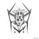 ozzy osbourne bat tattoo design idea