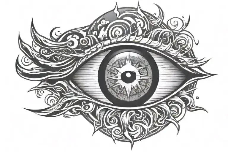 Sharingan eye tattoo design idea