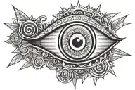 Sharingan eye tattoo design idea