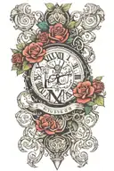 september 19 2022 roman numerals tattoo design idea