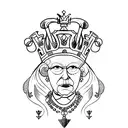 queen chess tattoo design idea