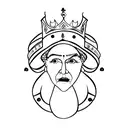 queen chess tattoo design idea