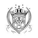 queen chess tattoo design idea