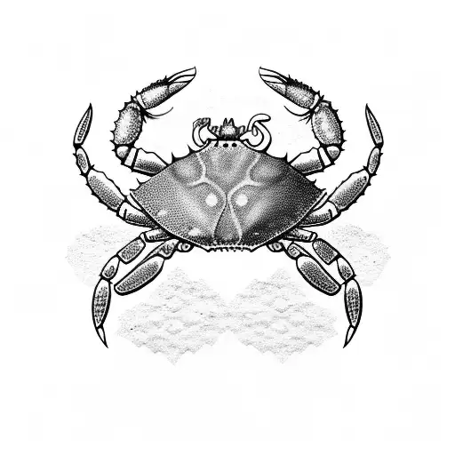 Crab  tattoo design idea