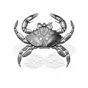 Crab  tattoo design idea