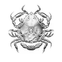 Crab  tattoo design idea