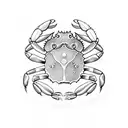 Crab  tattoo design idea