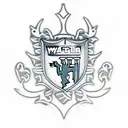 Man Utd Logo, West Virginia State Outline, Valencia CF Logo, Welsh Dragon, Fleur de Lis,  tattoo design idea