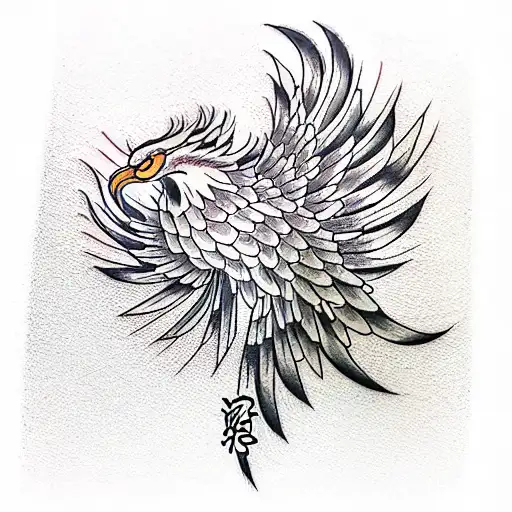 Phoenix tattoo design idea