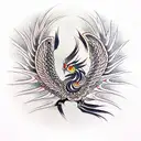Phoenix tattoo design idea
