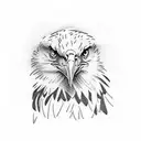 bald eagles tattoo design idea