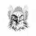 bald eagles tattoo design idea