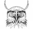 bald eagles tattoo design idea