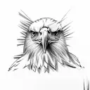 bald eagles tattoo design idea