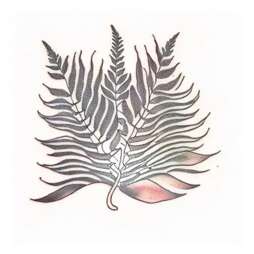 Fern Tree tattoo design idea