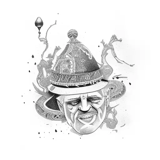 sicilian grandfather tattoo design idea