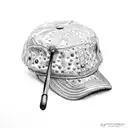 flat cap and walking stick tattoo design idea