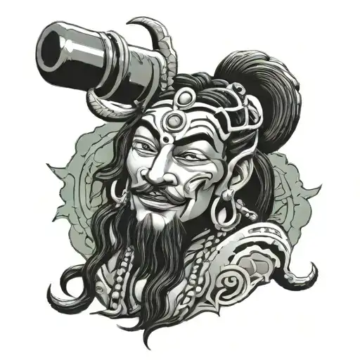   load shiva and 1998 tattoo design idea
