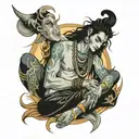   load shiva and 1998 tattoo design idea