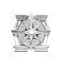 greek art and architecture tattoo design idea