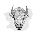 buffalo tattoo design idea