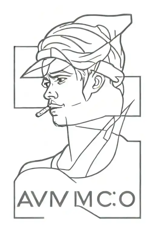 Avicii logo coming tattoo design idea