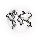 An hourglass with a world map inside, symbolizing the importance of time and travel in your life. tattoo design idea