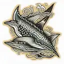 sting ray tattoo design idea