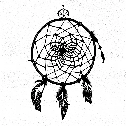 tiger dream catcher daydream believer tattoo design idea
