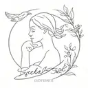 Self discovery  Growth   Breath inhale exhale  Discovering emotions and feelings ( hidden side of your character)   tattoo design idea