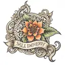 Self discovery  Growth   Breath inhale exhale  Discovering emotions and feelings ( hidden side of your character)   tattoo design idea