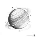 uranus tattoo design idea