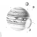 uranus tattoo design idea