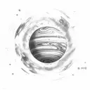 uranus tattoo design idea
